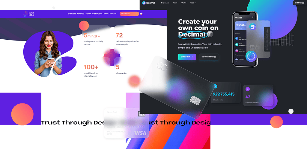 Projektowanie UX - Glassmorphism