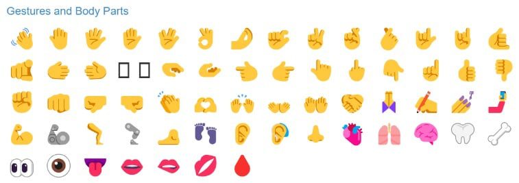biblioteka emoji