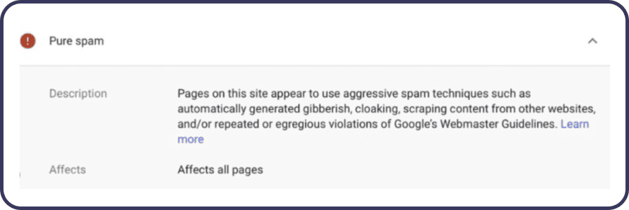 kara od google ban od google indeksowanie