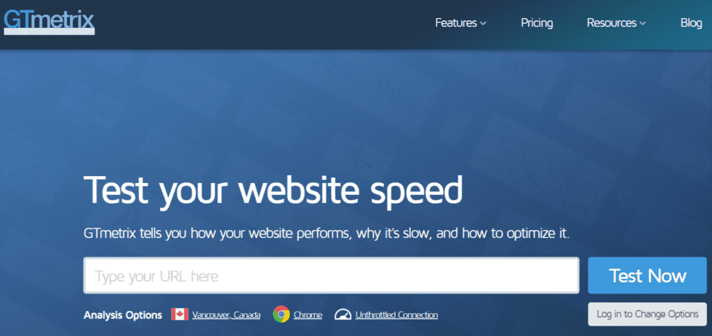 Techniczne SEO: GTmetrix