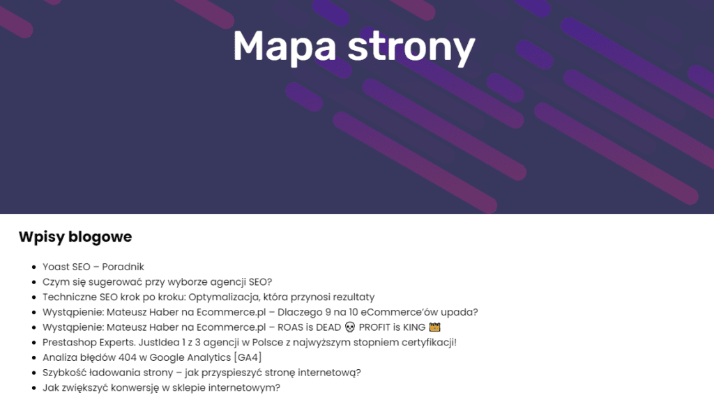 mapa strony