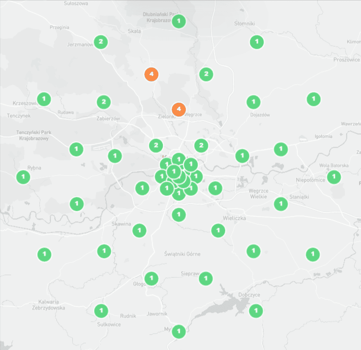Mapa Google Maps: mocna widoczność frazy leczenie niepłodności