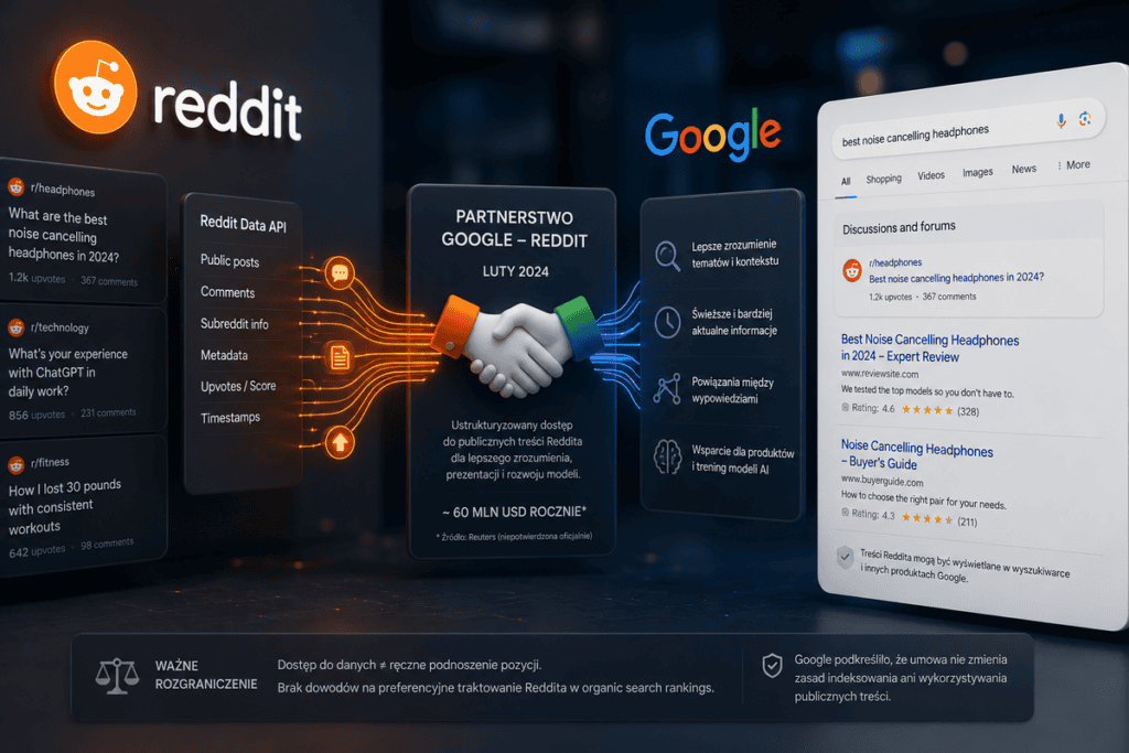 Umowa Google–Reddit: czy wyjaśnia wysokie pozycje platformy